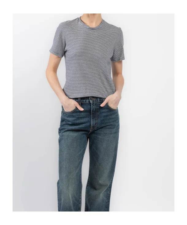 Lana Striped Cotton-Jersey T-Shirt