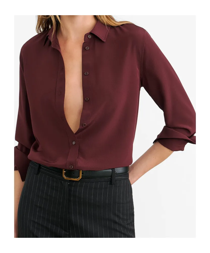 Gaia Silk Crepe De Chine Shirt