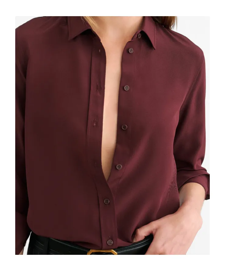 Gaia Silk Crepe De Chine Shirt