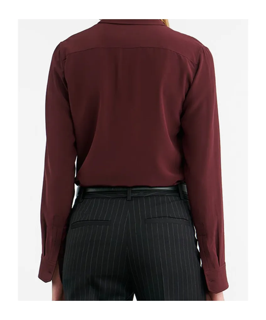 Gaia Silk Crepe De Chine Shirt