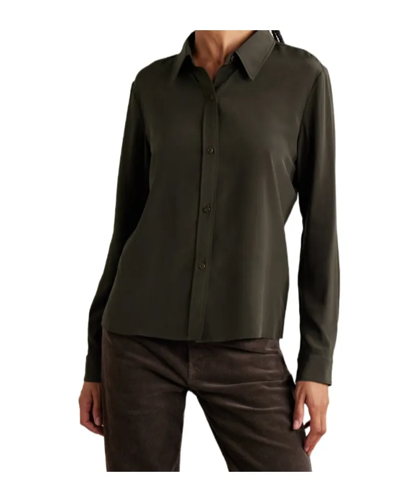 Simone Silk-Crepe Shirt