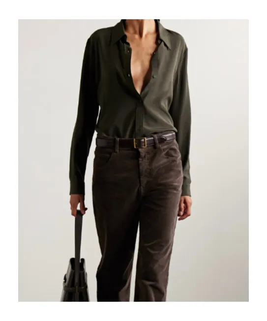 Simone Silk-Crepe Shirt