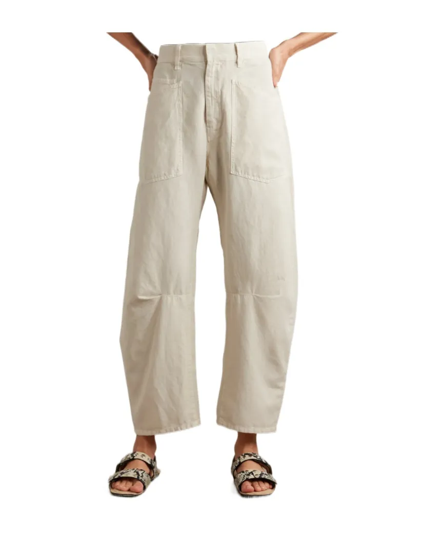 Shon Cotton And Linen-Blend Twill Tapered Pants