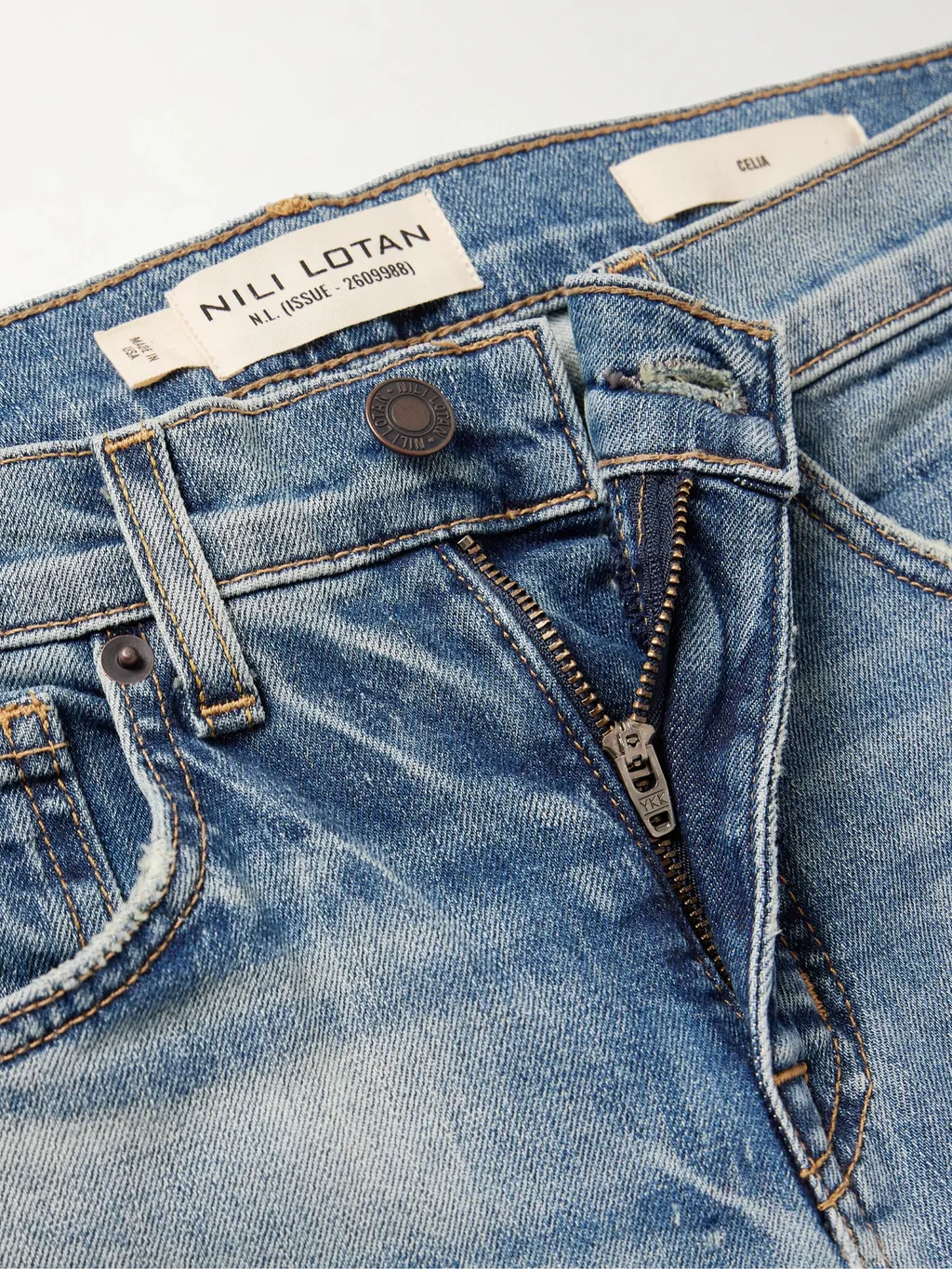 Celia High Waist Denim Trousers
