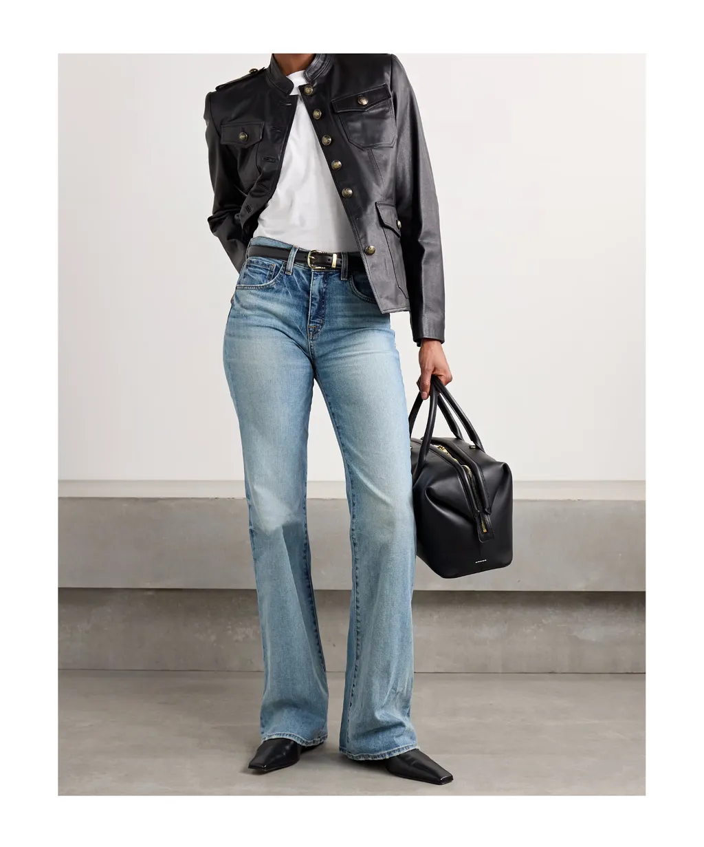 Celia High Waist Denim Trousers