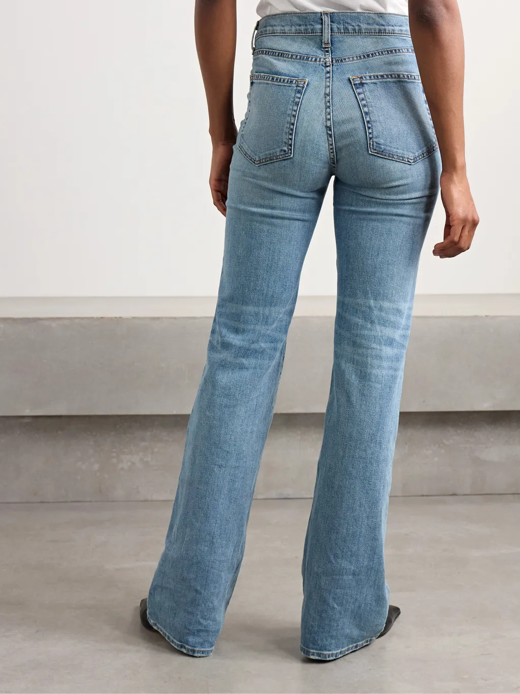 Celia High Waist Denim Trousers