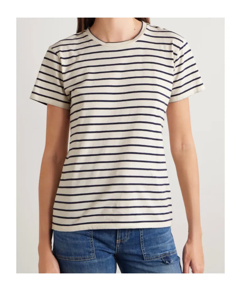 Lana Striped Cotton-Jersey T-Shirt