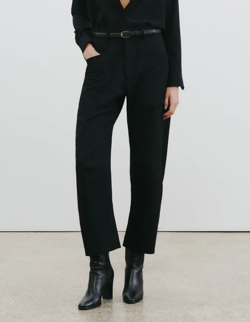 Shon Wool-Twill Tapered Pants