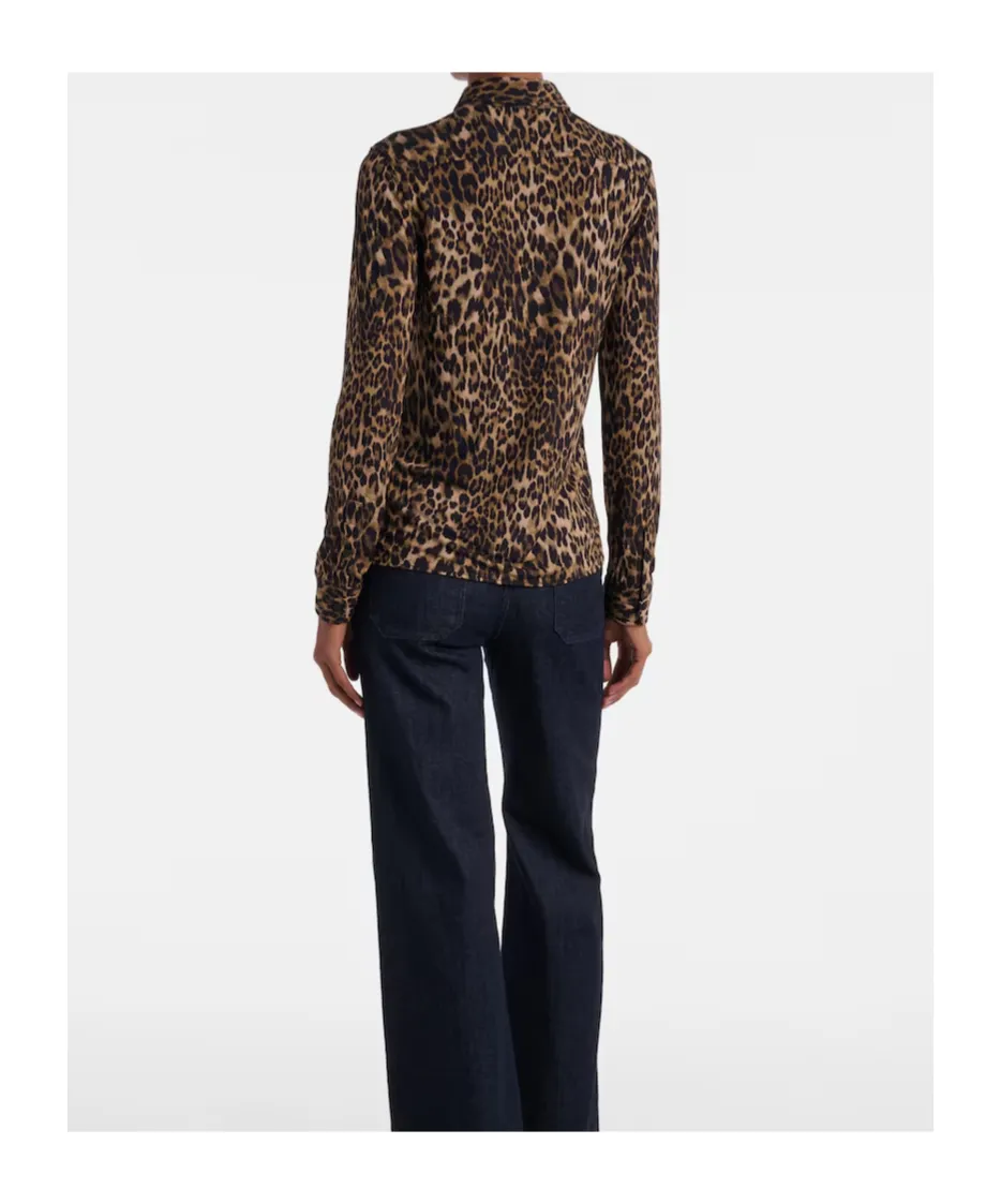 Celestine Leopard-Print Shirt