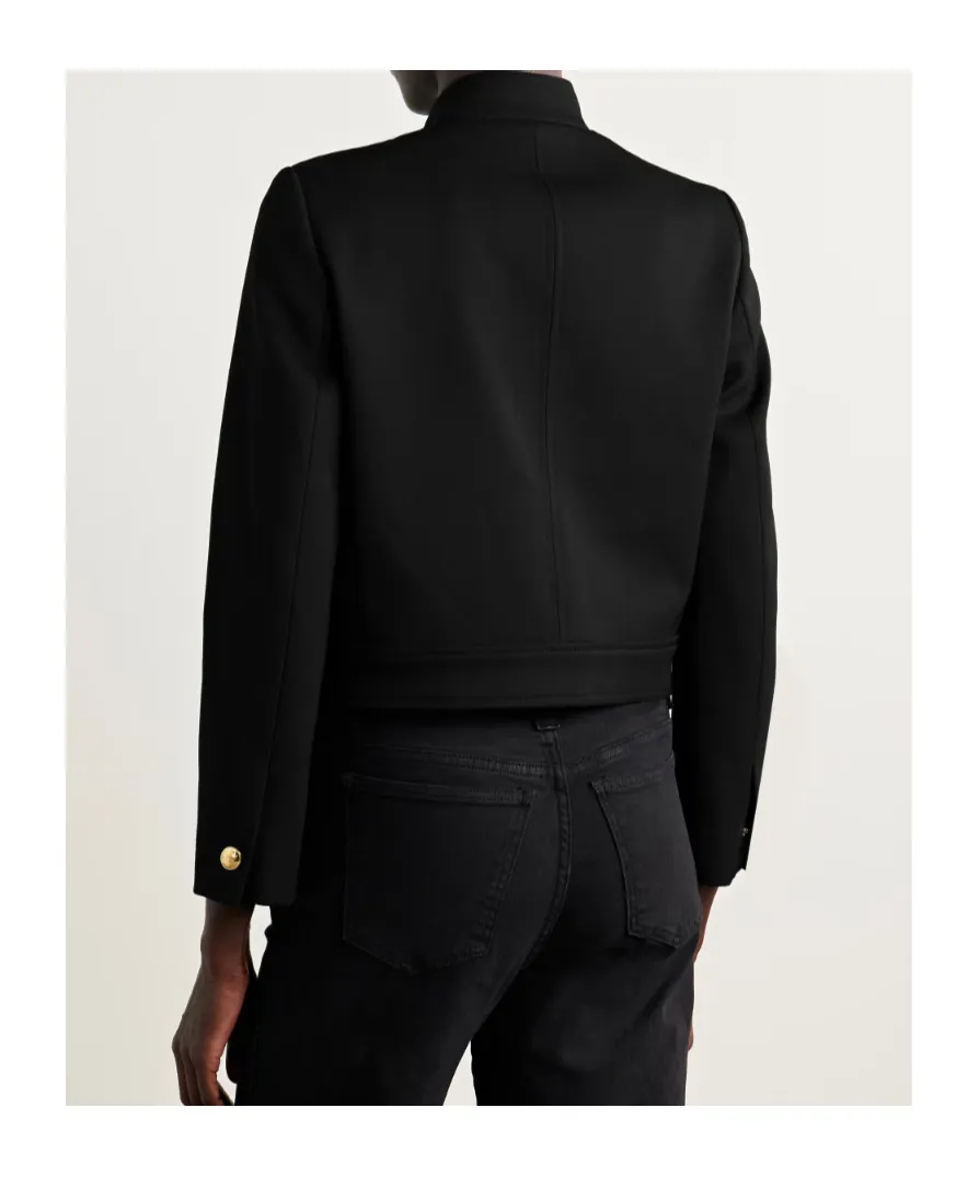 Hadley Cropped Wool-Twill Jacket