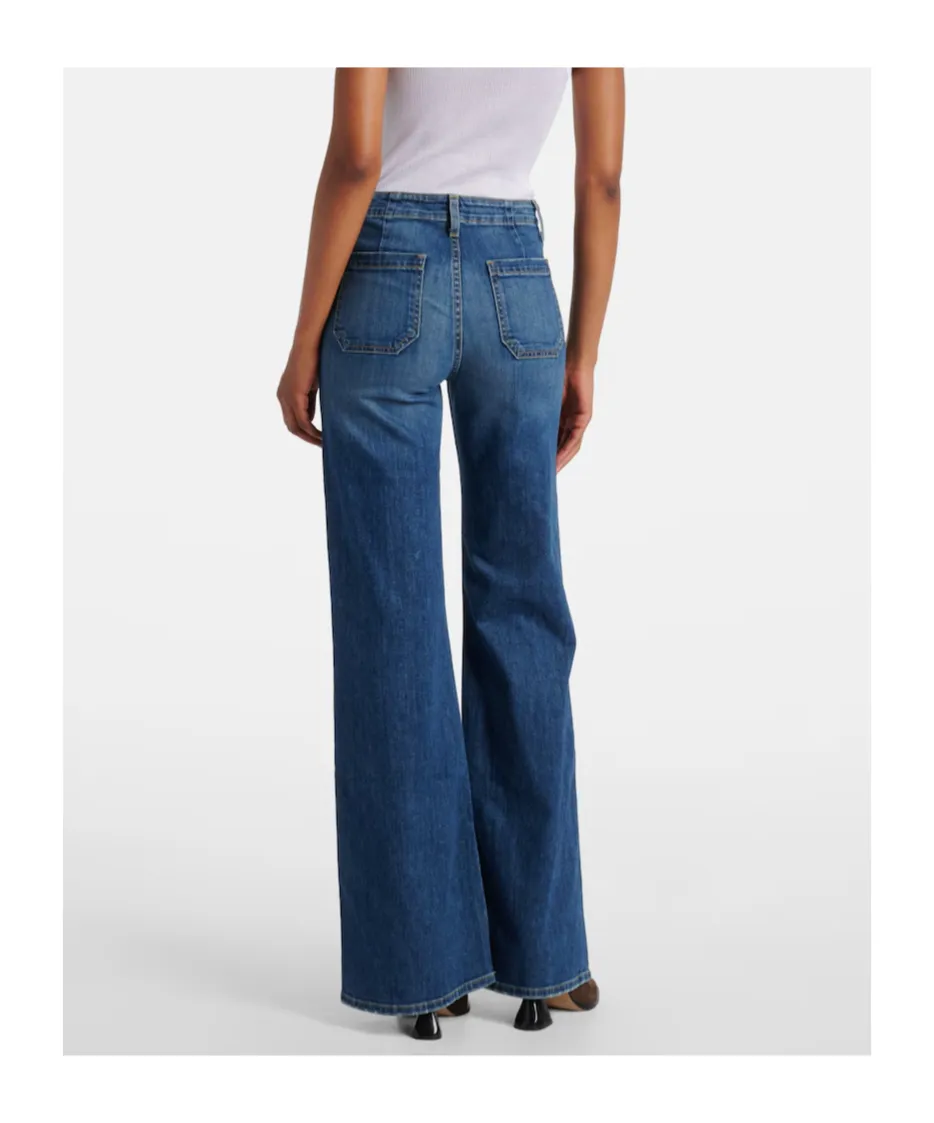 Mid-Rise Flared Jeans