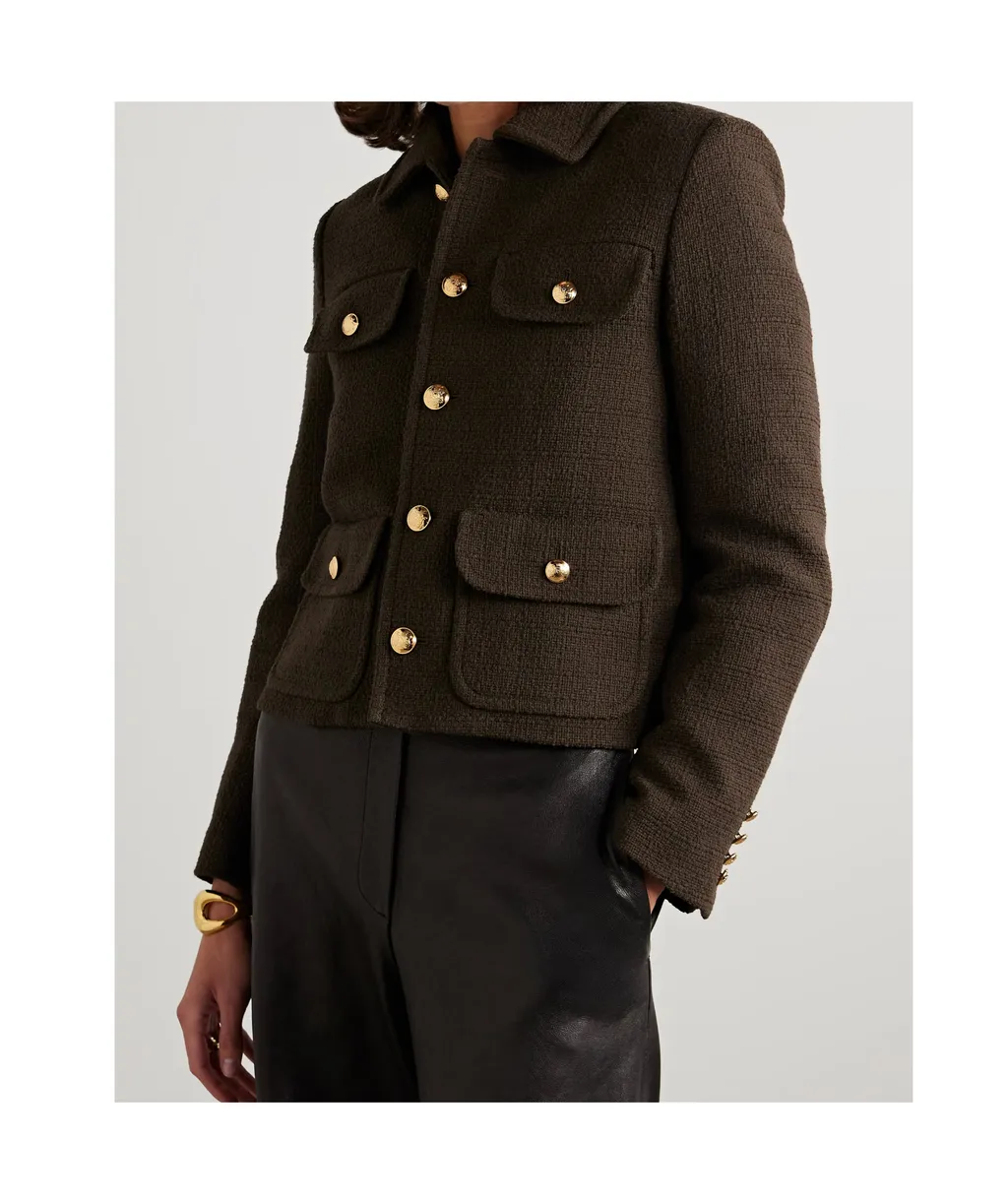Paola Cotton-Blend Tweed Jacket