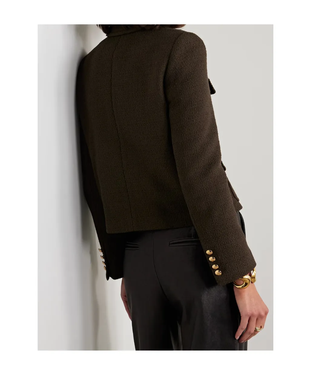 Paola Cotton-Blend Tweed Jacket