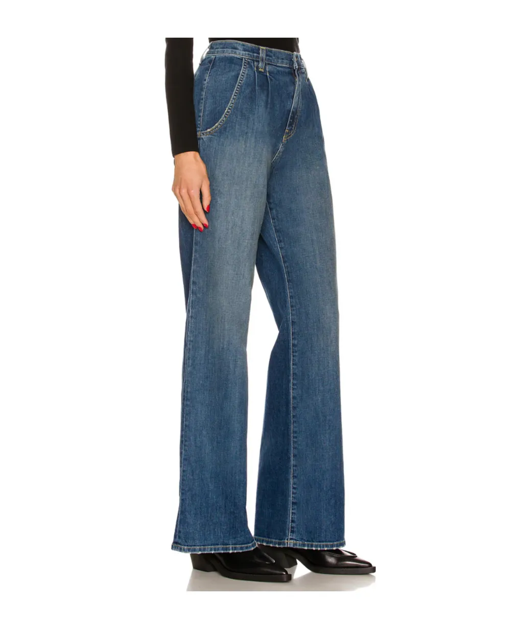 High-Waisted Wide-Leg Jeans