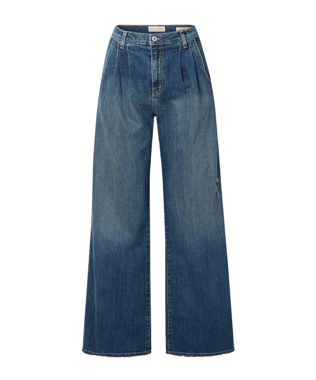 High-Waisted Wide-Leg Jeans