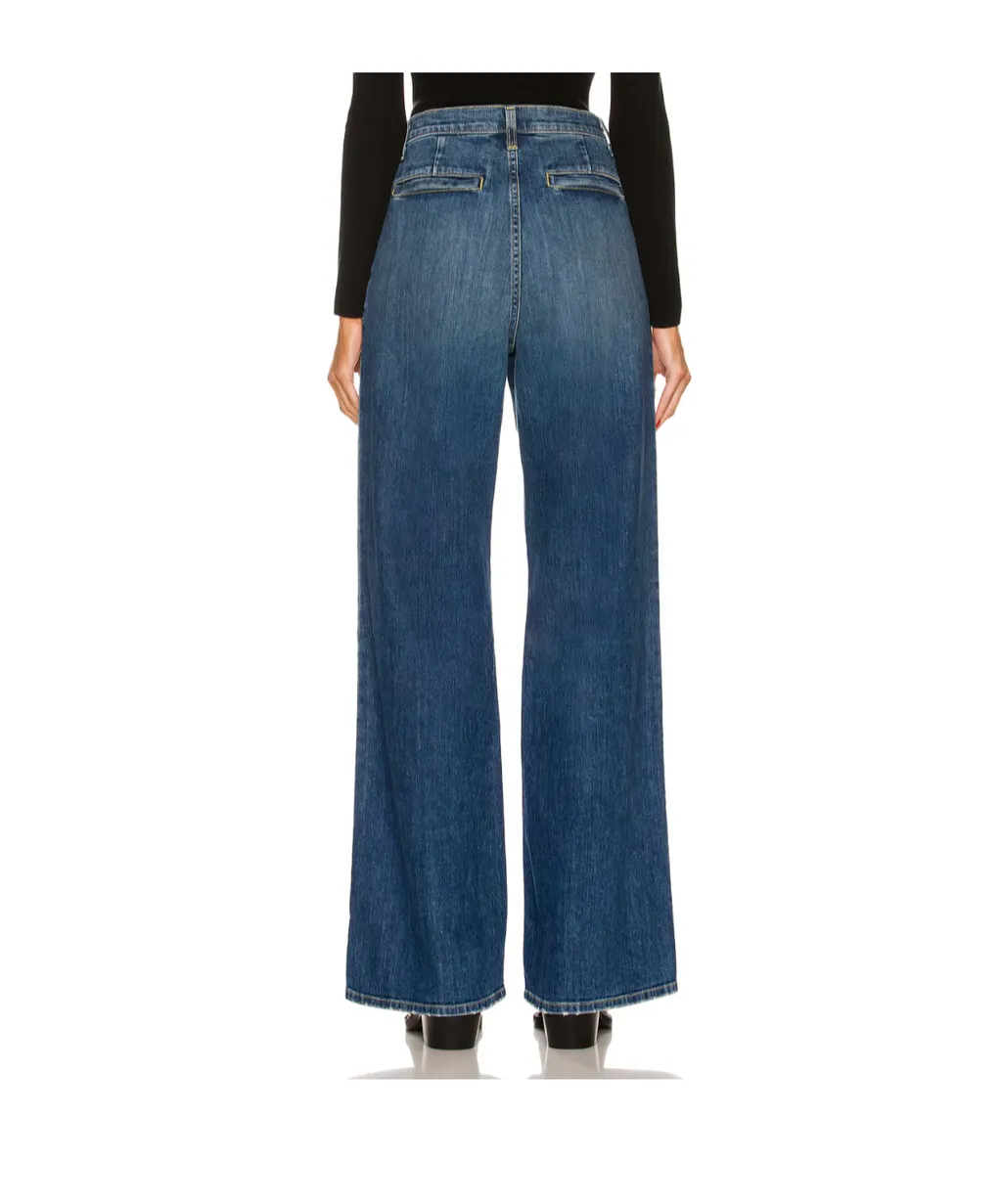 High-Waisted Wide-Leg Jeans