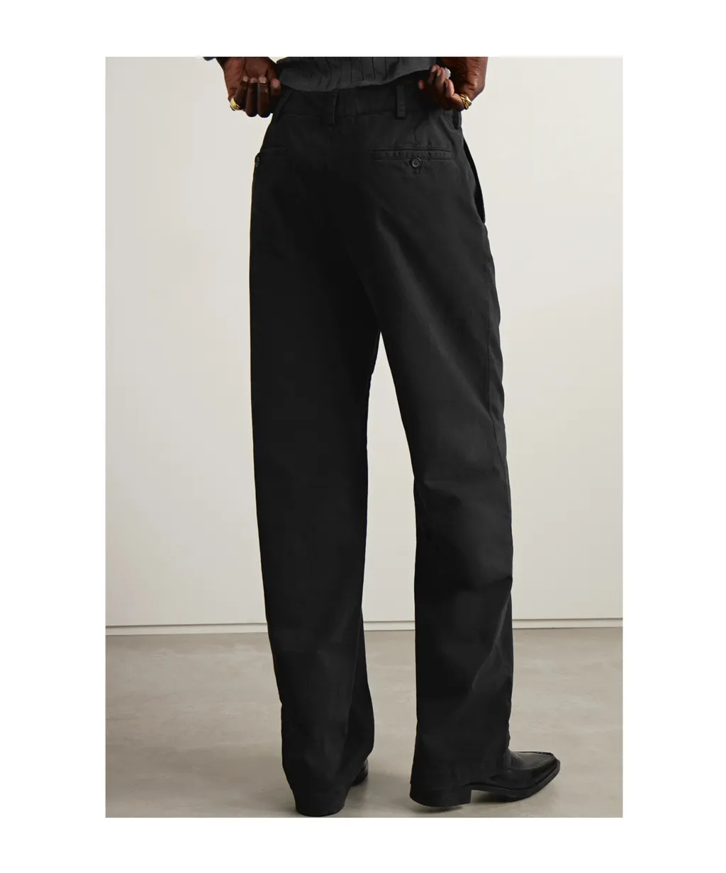 Eliot Twill Wide-Leg Pants
