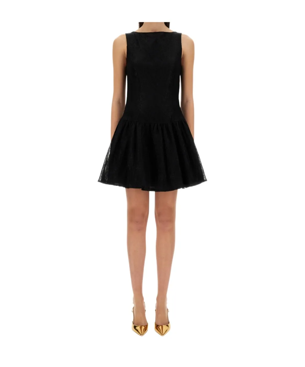 Mini Dress With Peplum Hem