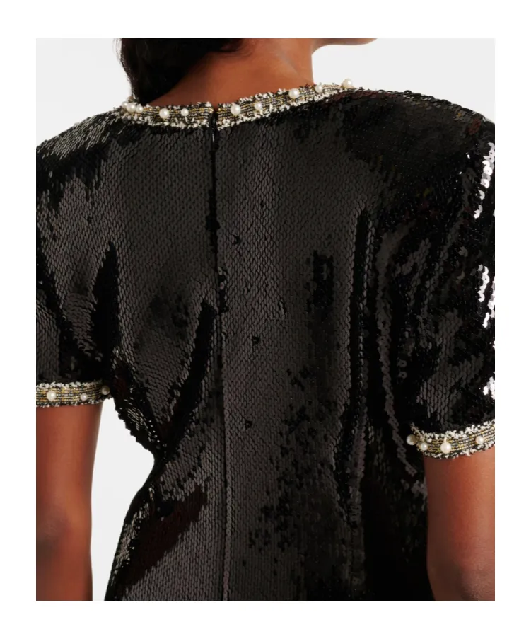 Embellished Sequined Minidress