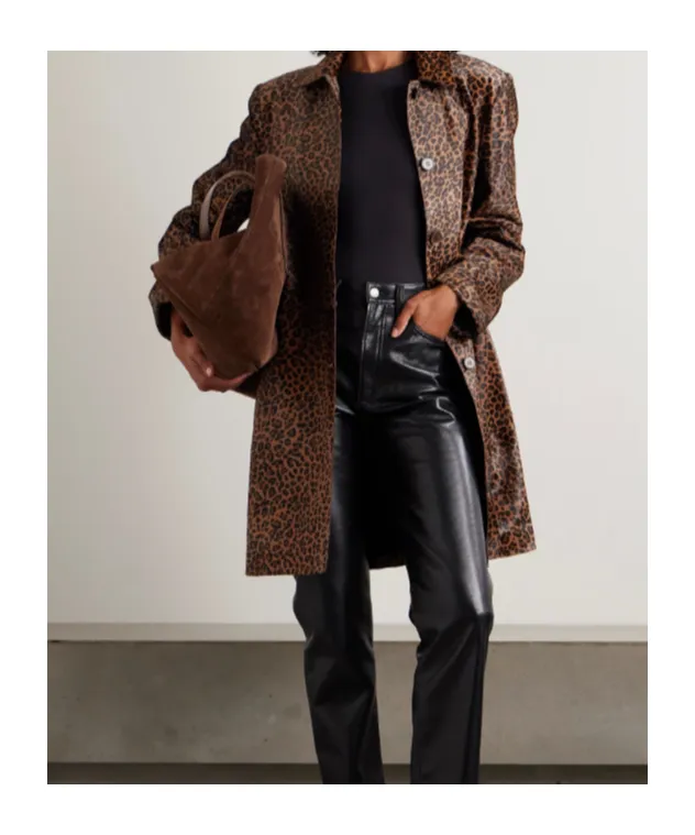 Leopard-Print Coat