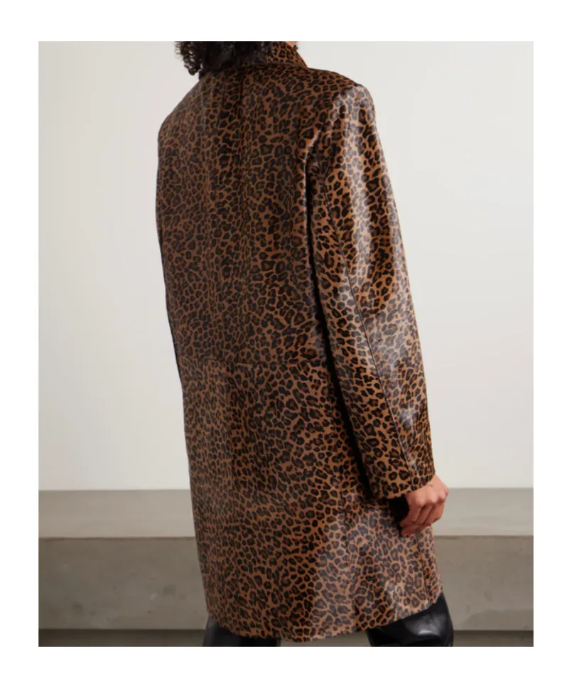 Leopard-Print Coat