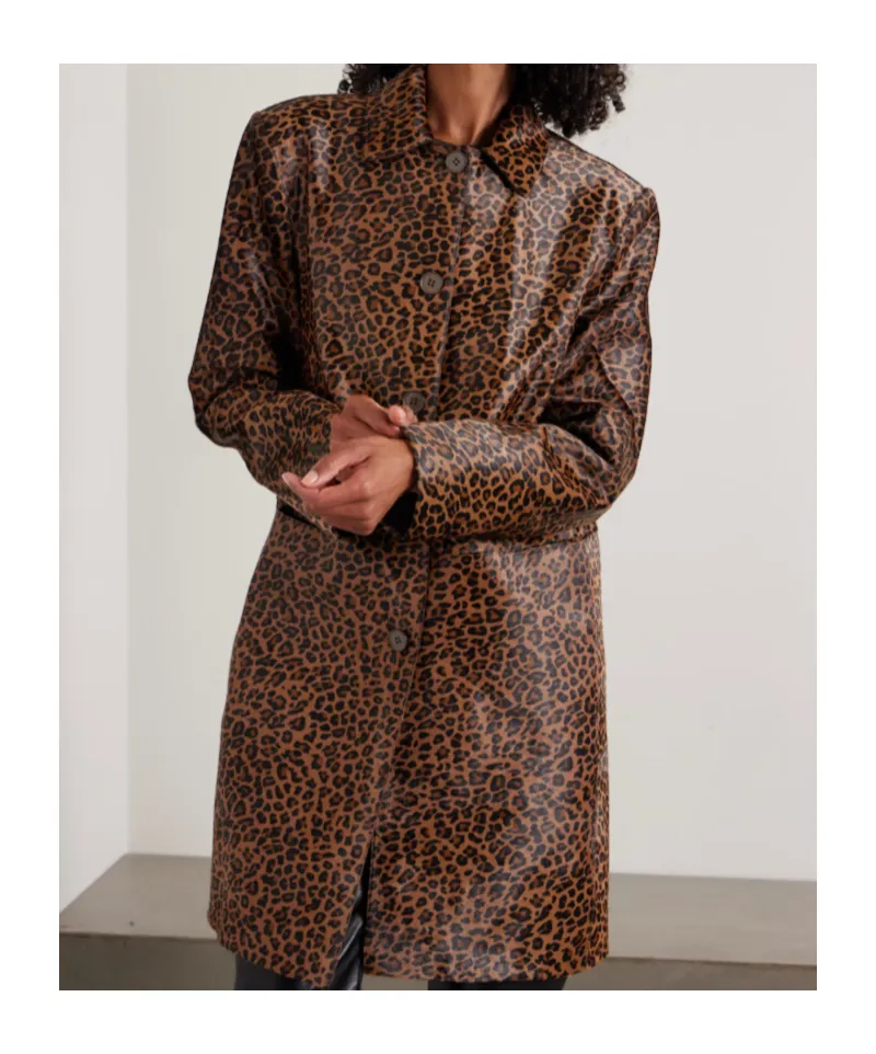 Leopard-Print Coat