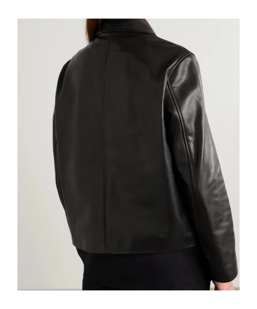 Louise Leather Shirt Jacket