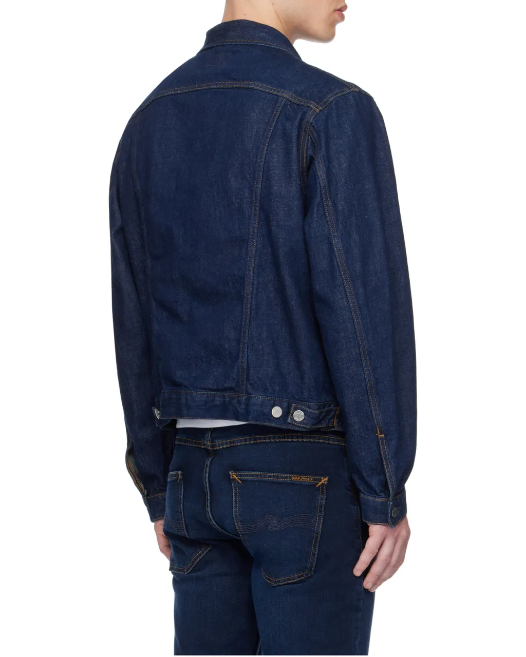 Lapel Long-Sleeved Denim Jacket