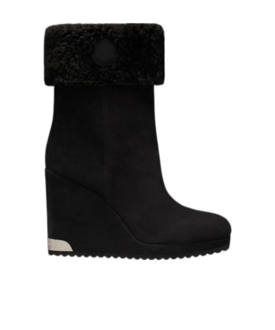 Wedge Sole Suede Boots