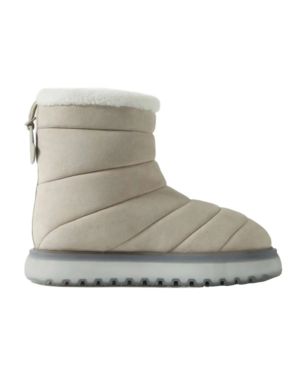 Hermosa Shearling-Lined Suede Ankle Boots