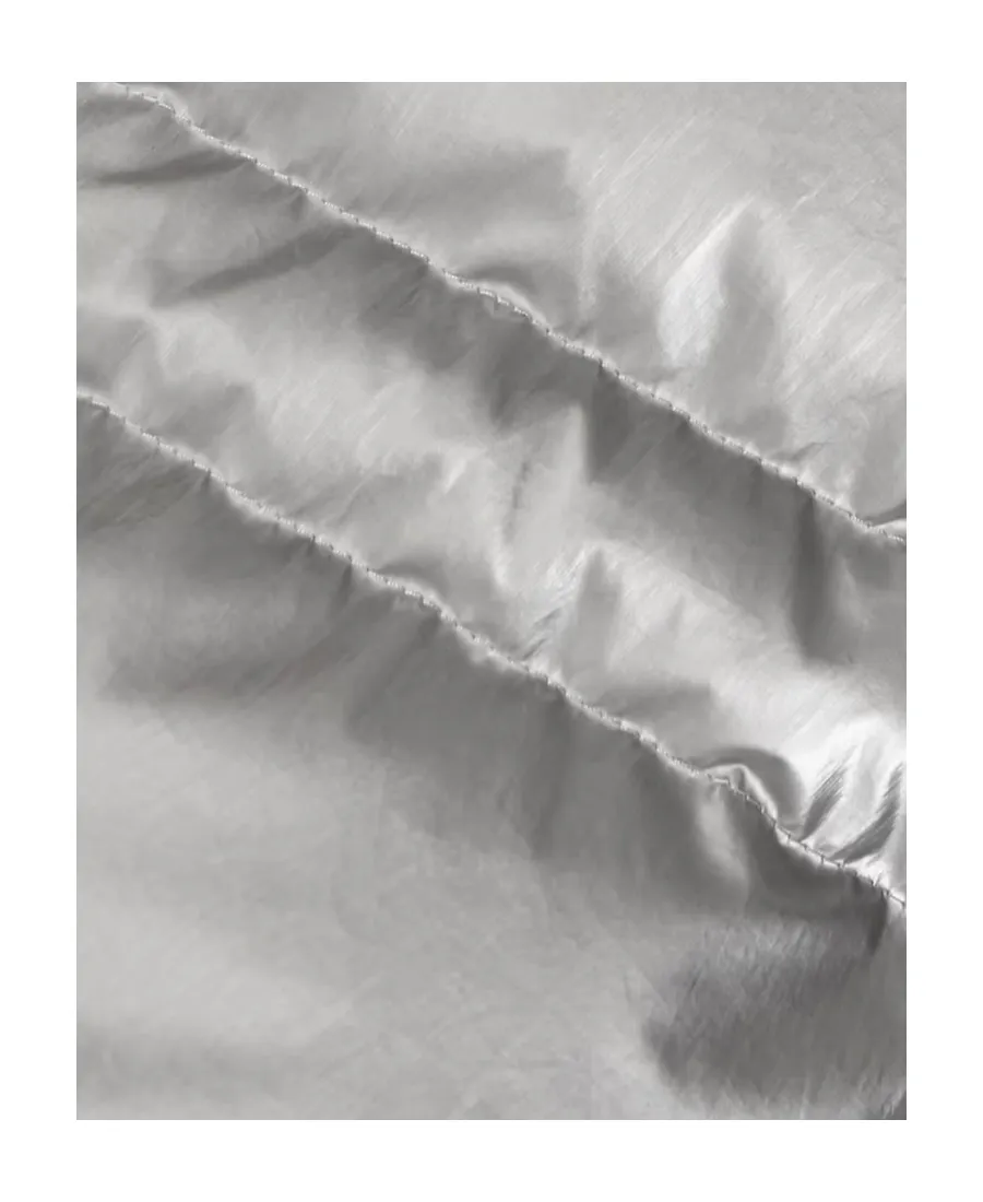 Logo Splicing Soft Shell Down Jacket