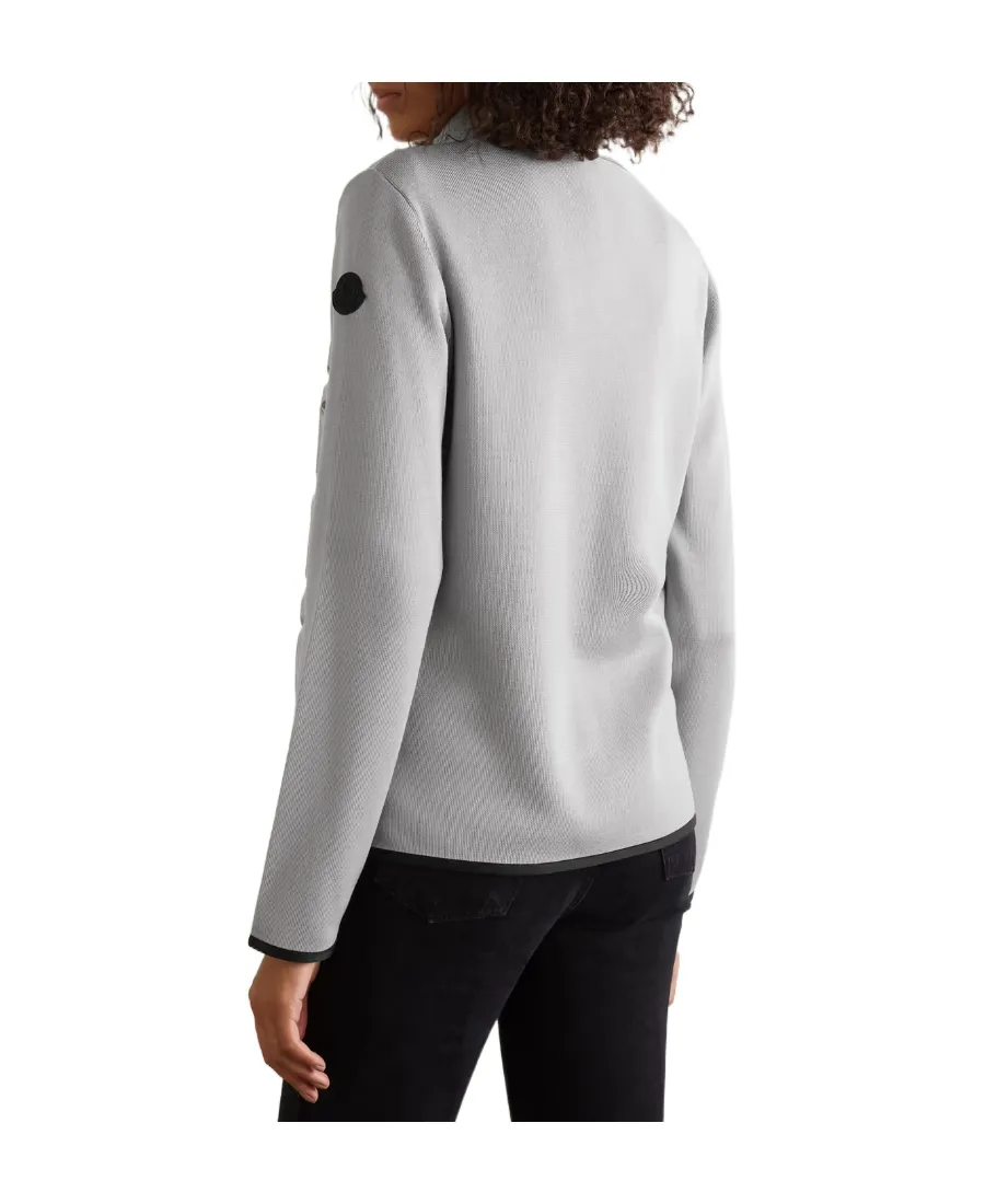 Logo Splicing Soft Shell Down Jacket