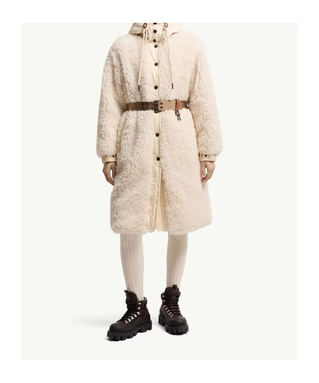 Blavet Teddy Hooded Long Down Jacket