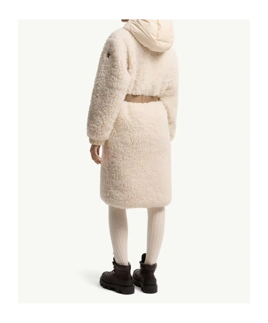 Blavet Teddy Hooded Long Down Jacket