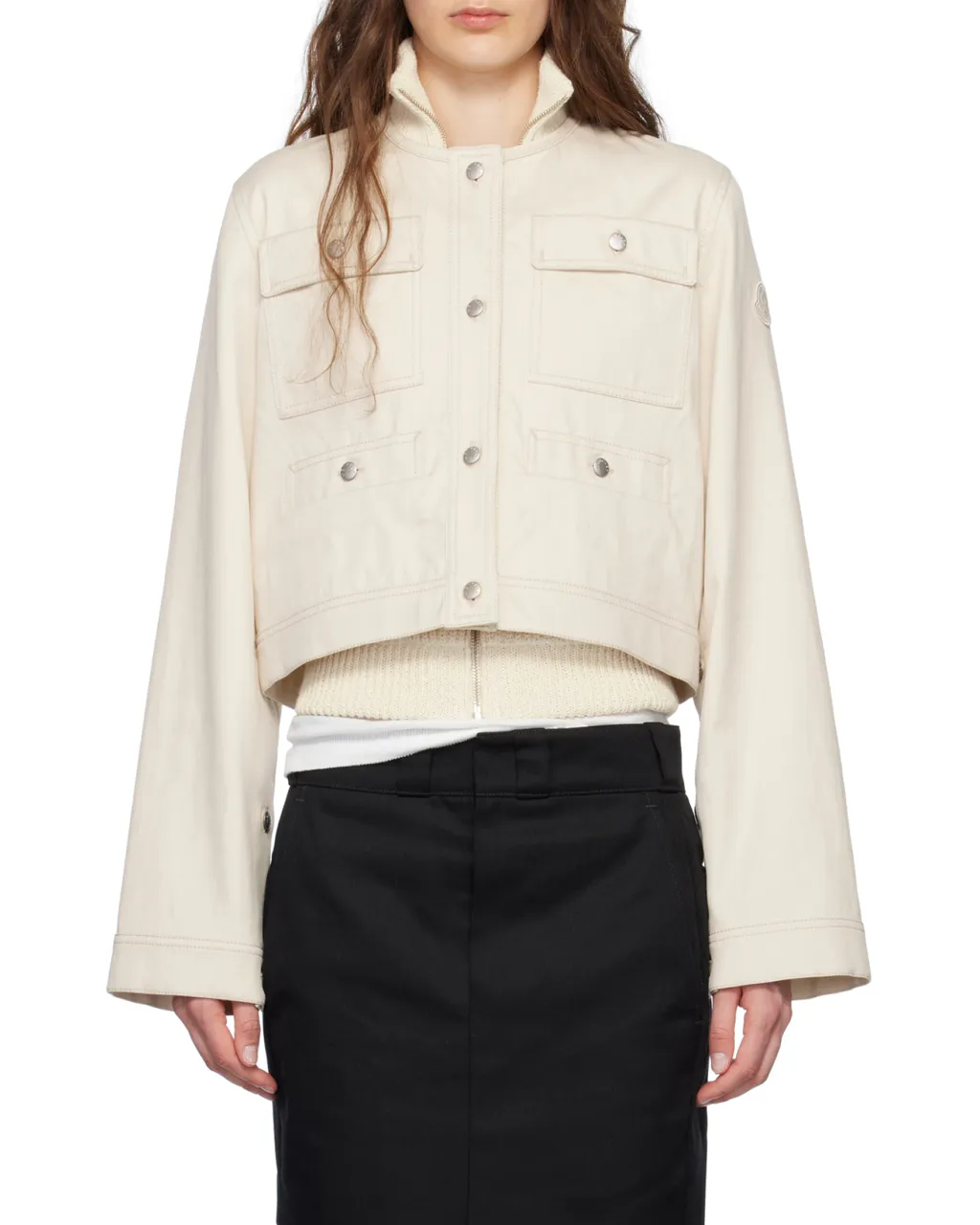 Crewneck Cropped Blend Jacket