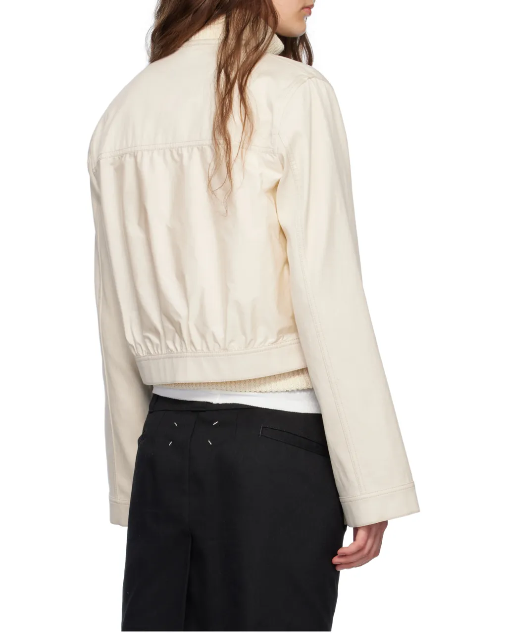 Crewneck Cropped Blend Jacket