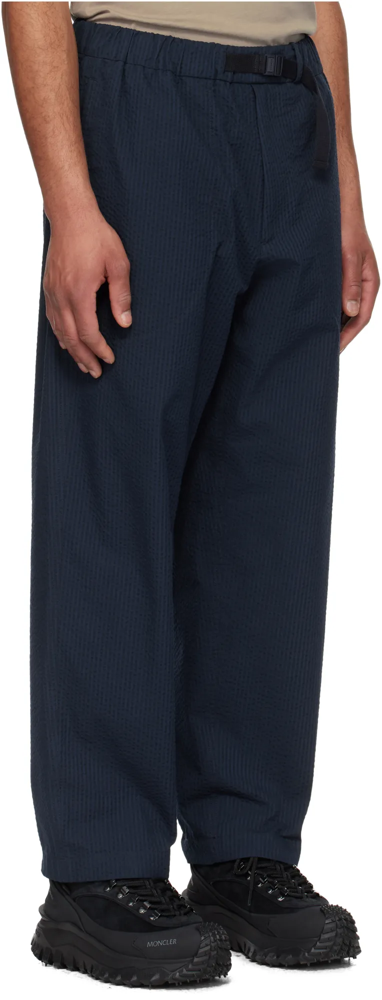 Belted Seersucker Pants