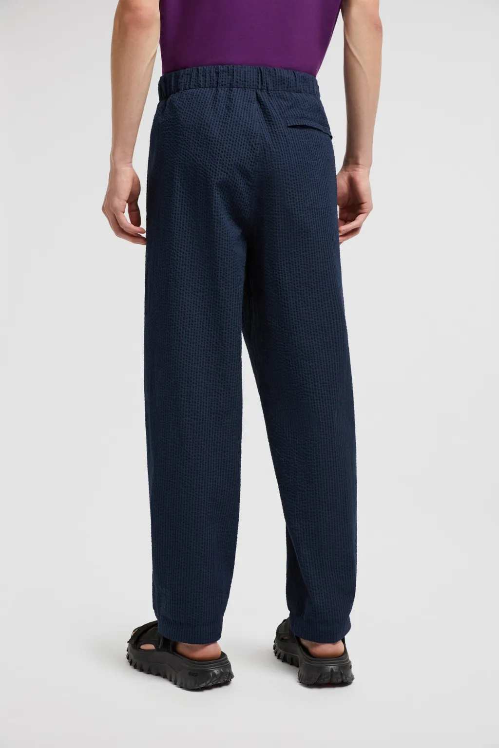 Belted Seersucker Pants
