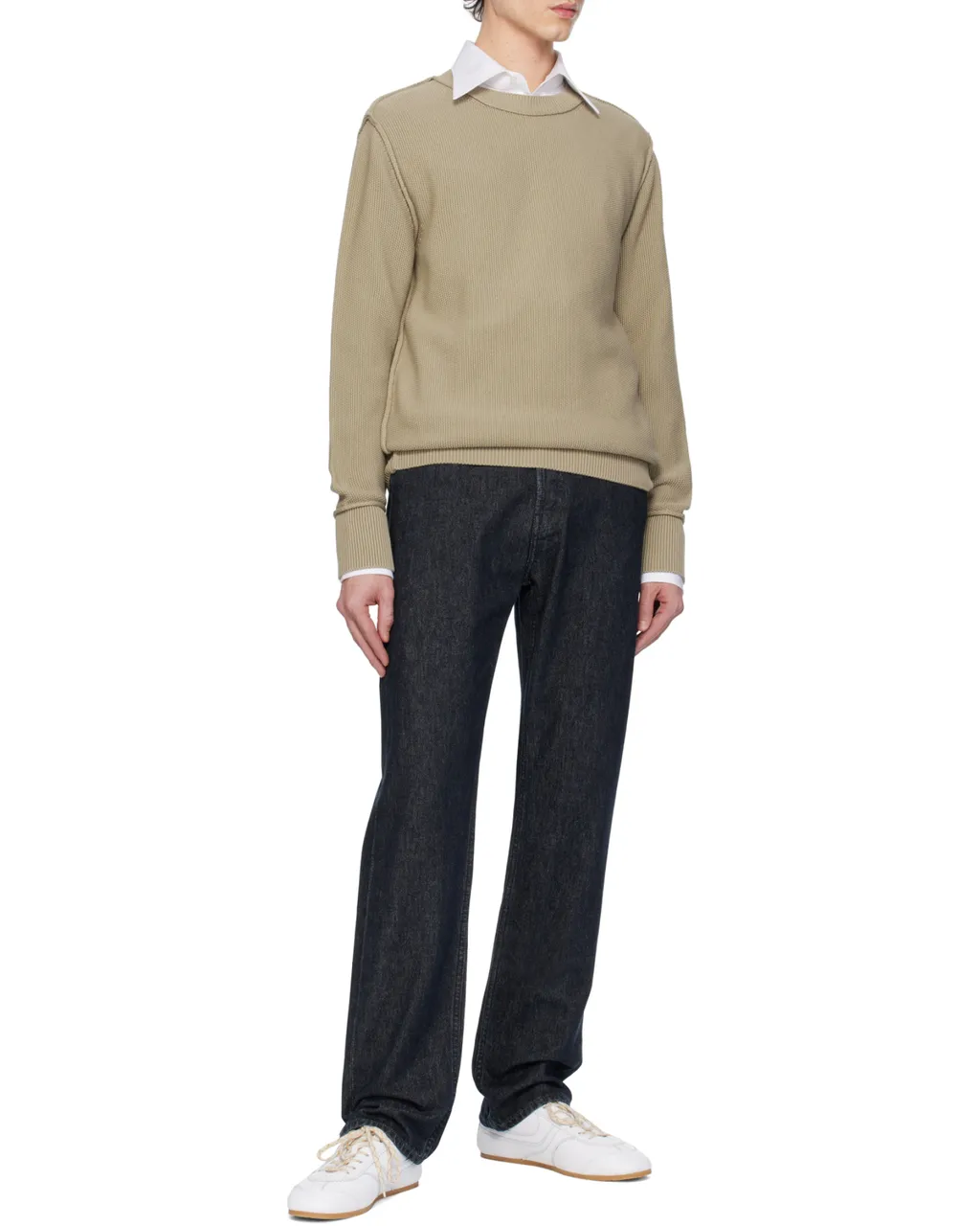 Textured Cotton Sweater