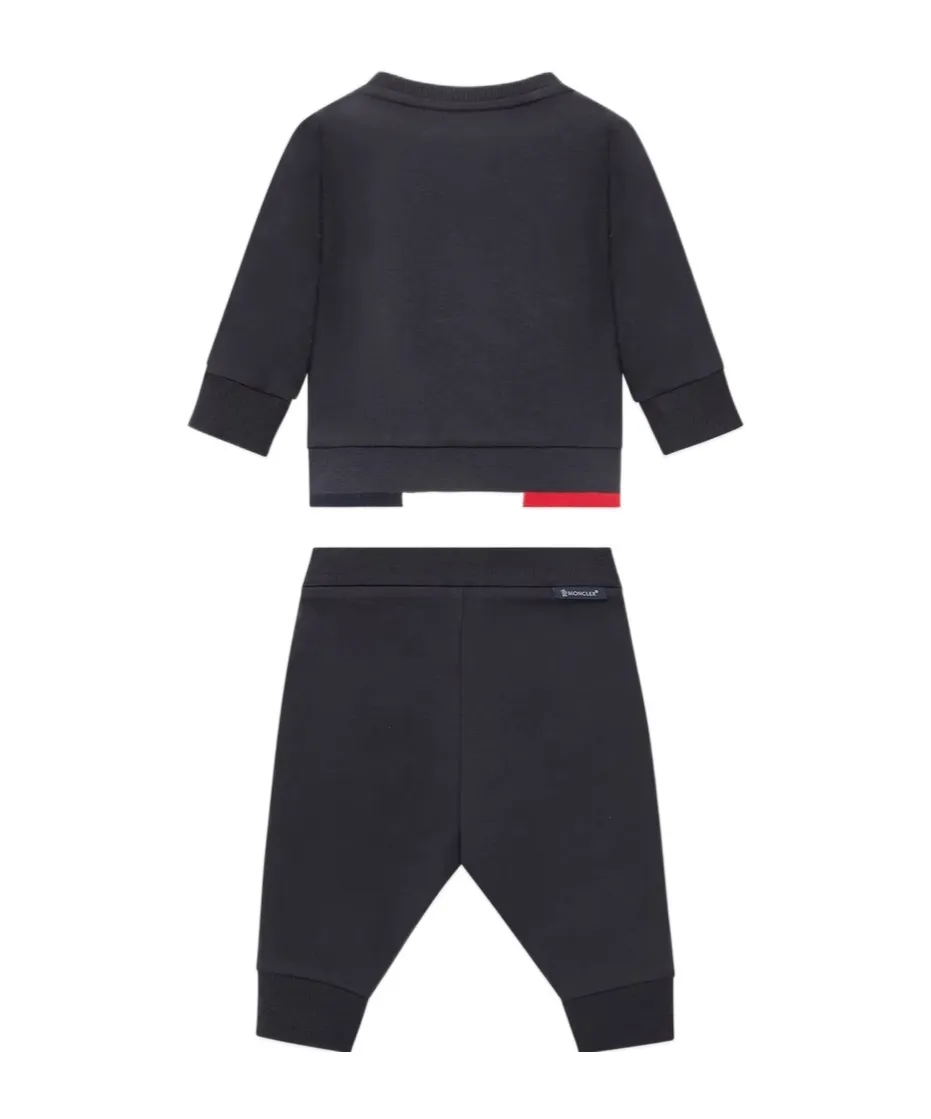 Tricolor Trimmed Tracksuit Set