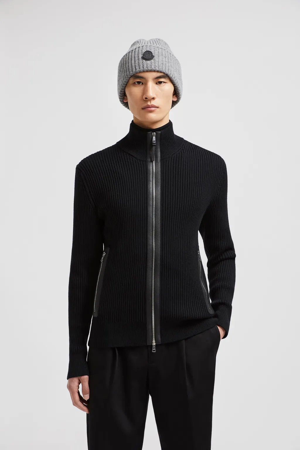 Wool Zip-Up Cardigan