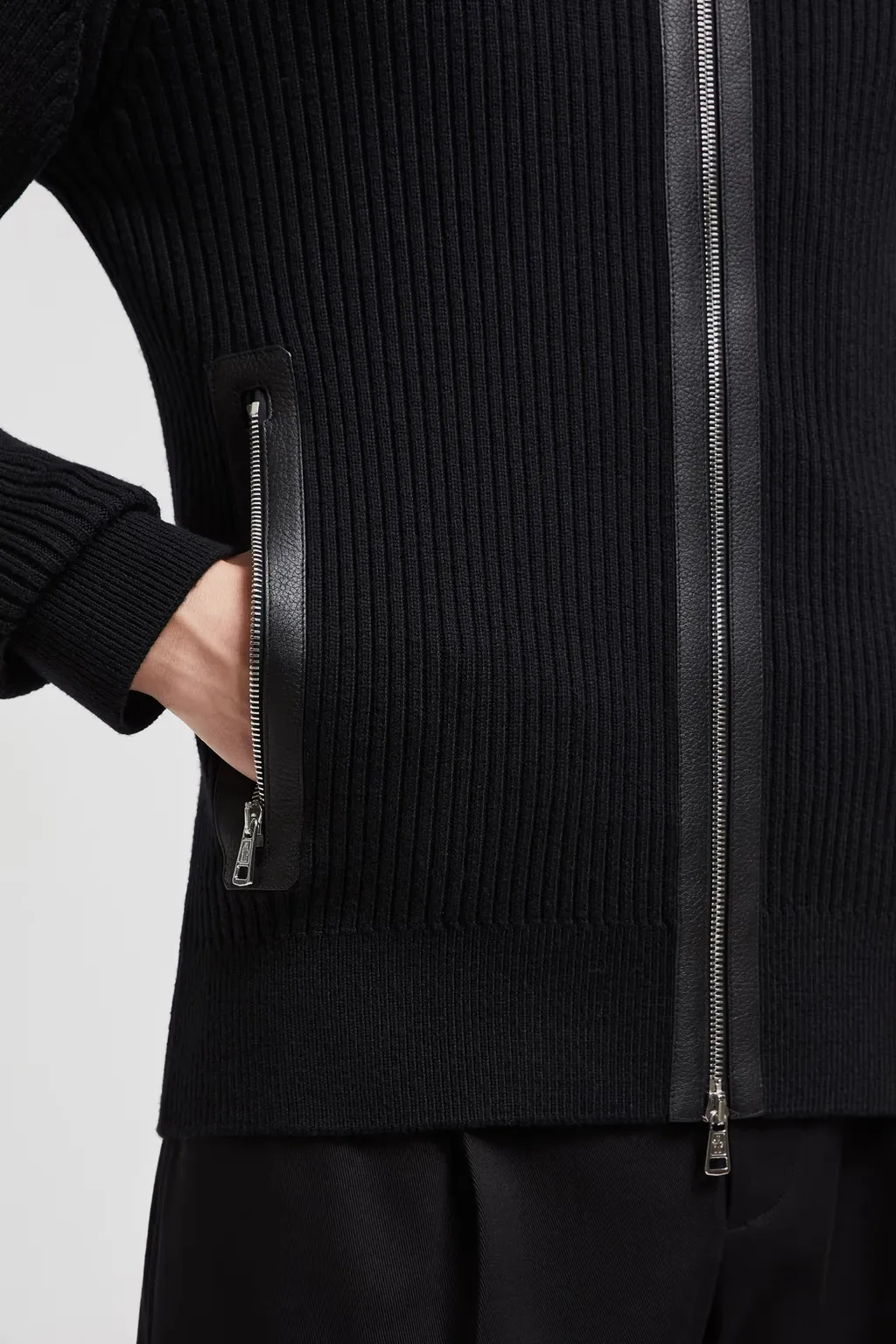Wool Zip-Up Cardigan