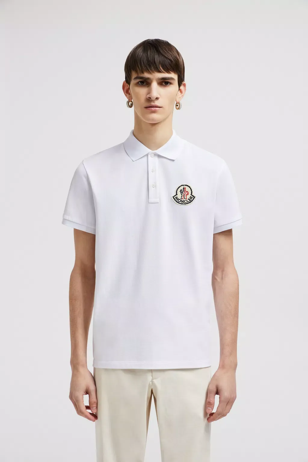 Logo Patch Polo Shirt