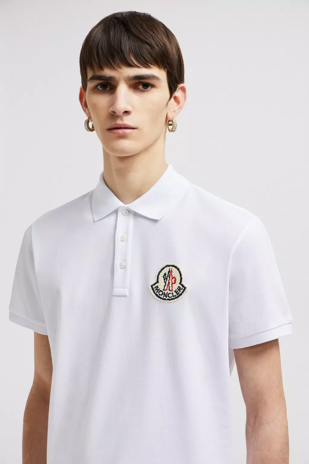Logo Patch Polo Shirt