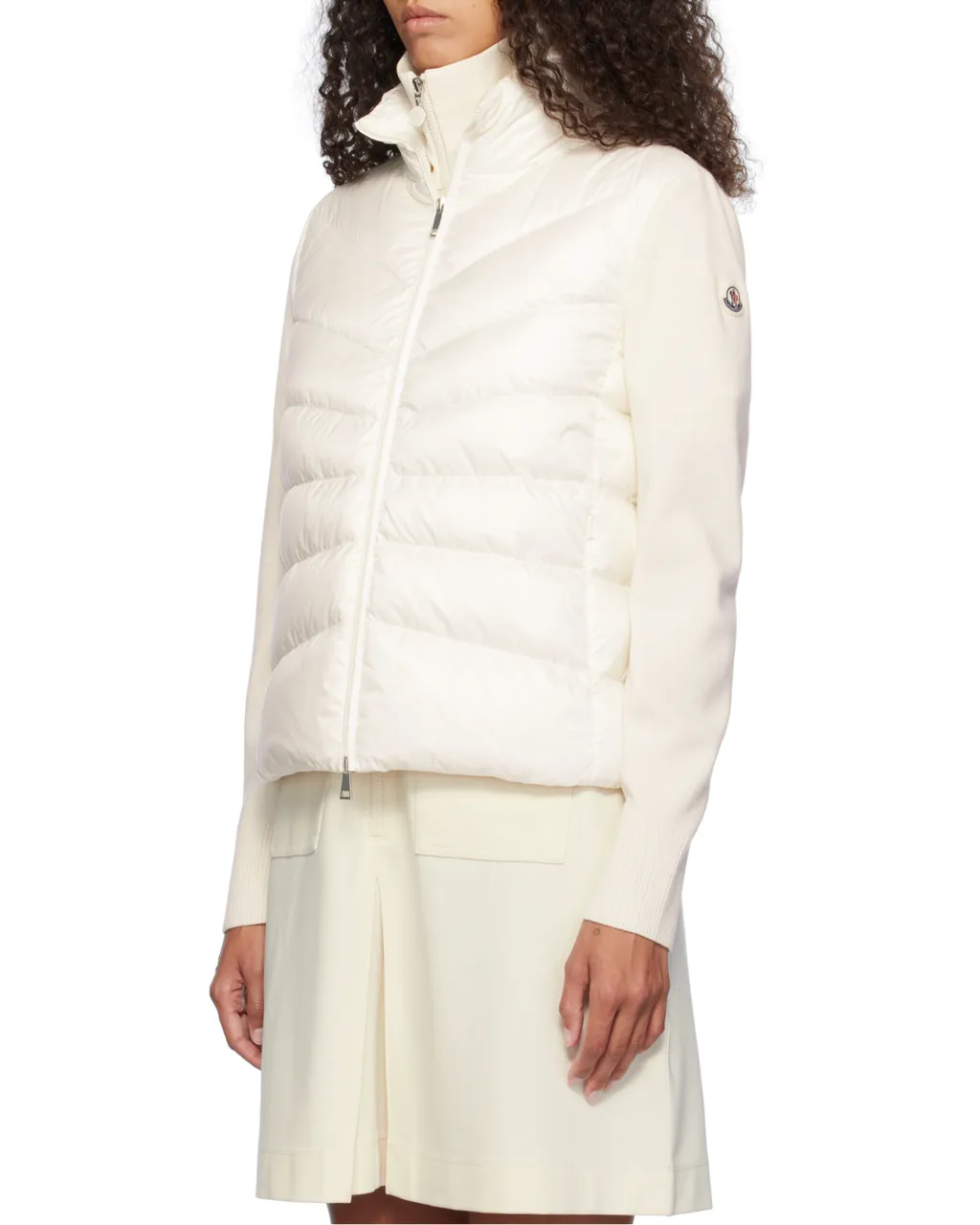 Panelled Zip-Up Padded Jacket