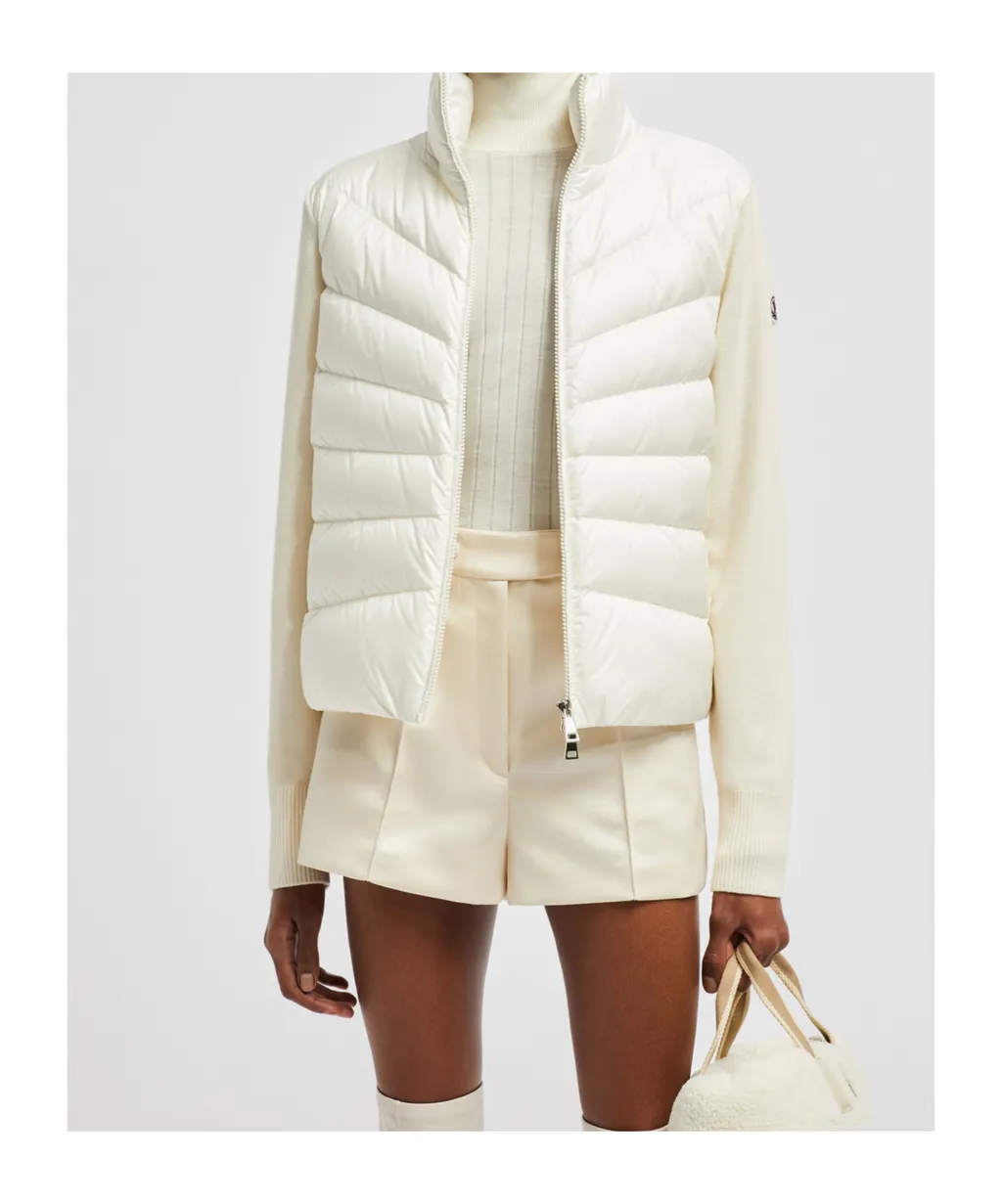 Panelled Zip-Up Padded Jacket