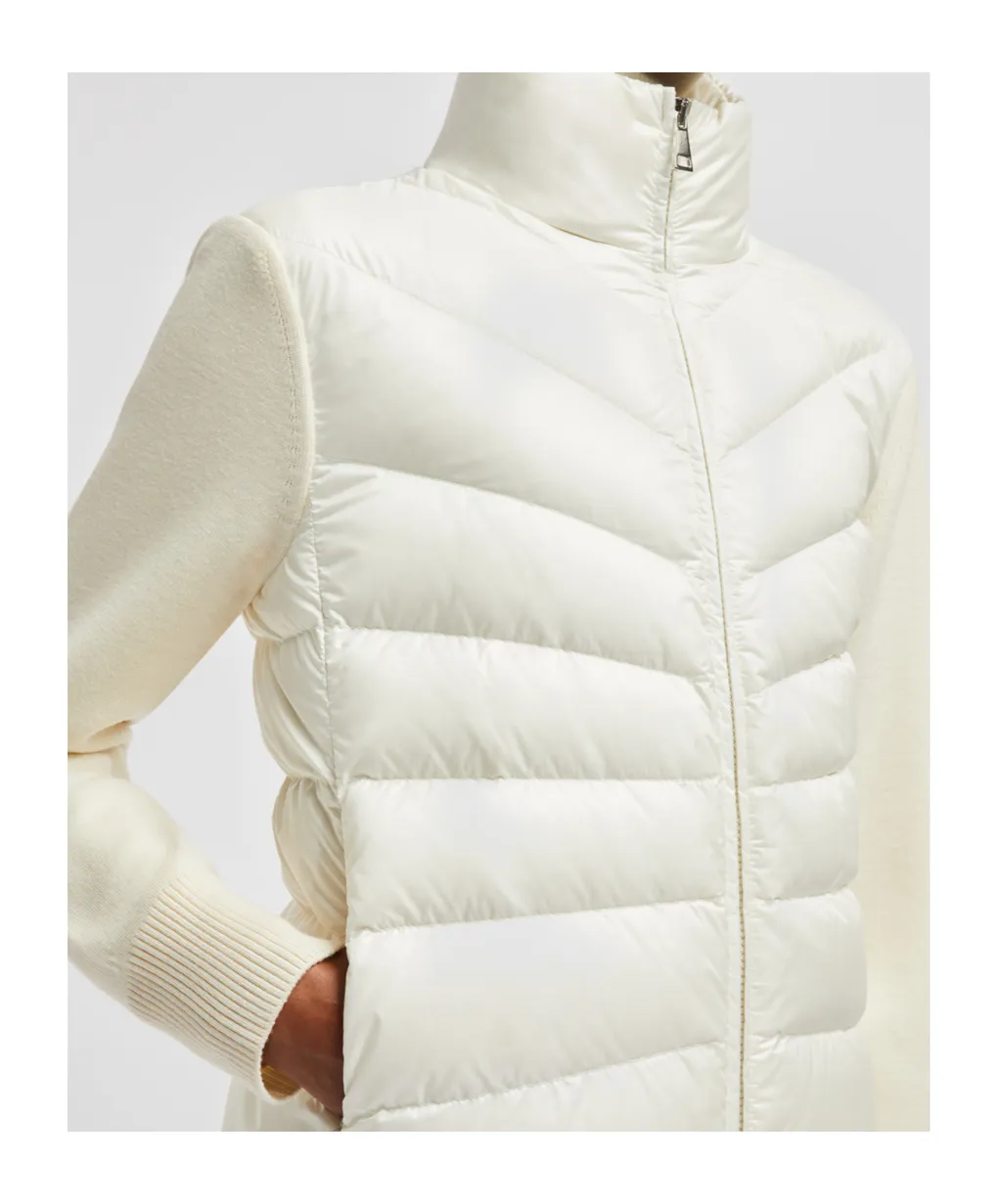 Panelled Zip-Up Padded Jacket