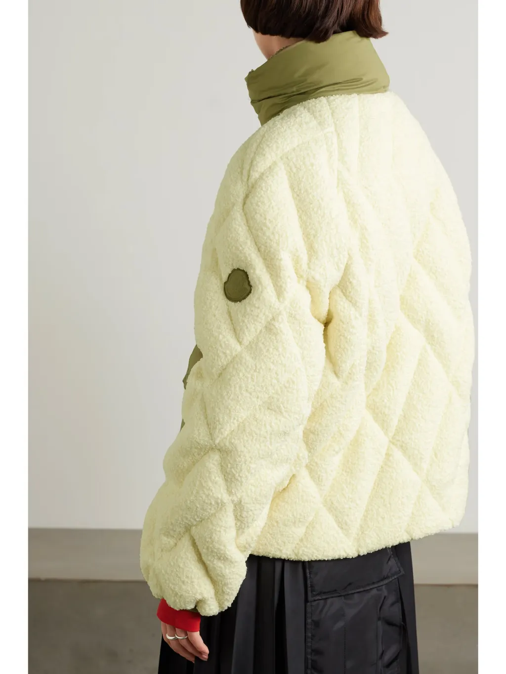 Jonquille Fleece Quilted Down Jacket