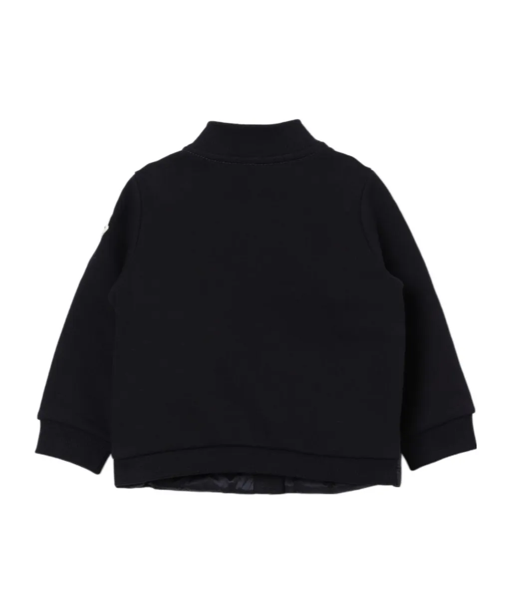 Logo-Patch Panelled Bomber Jacket