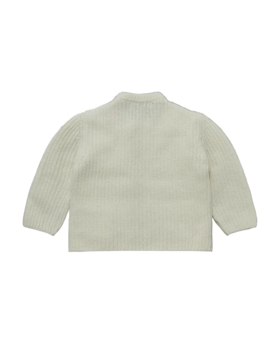 Padded Wool Cardigan